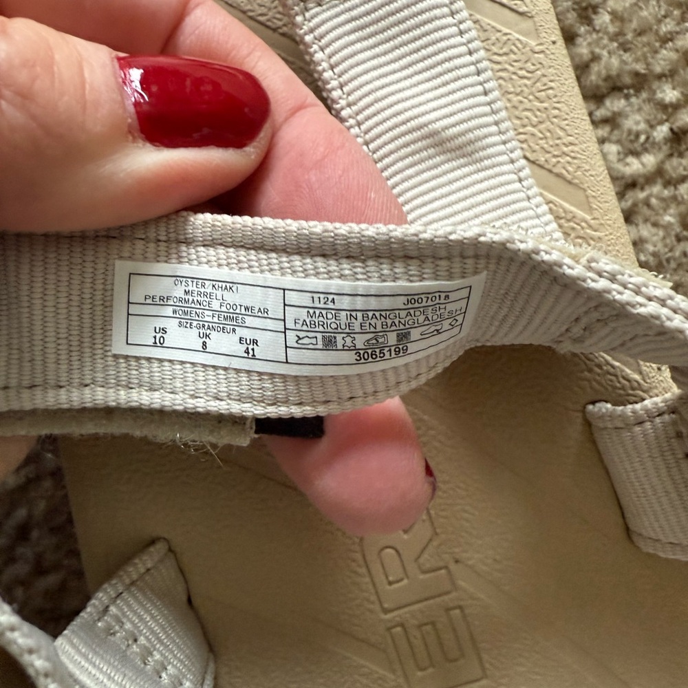 Merrell Women's Cream Sandals - Picture 5 of 7